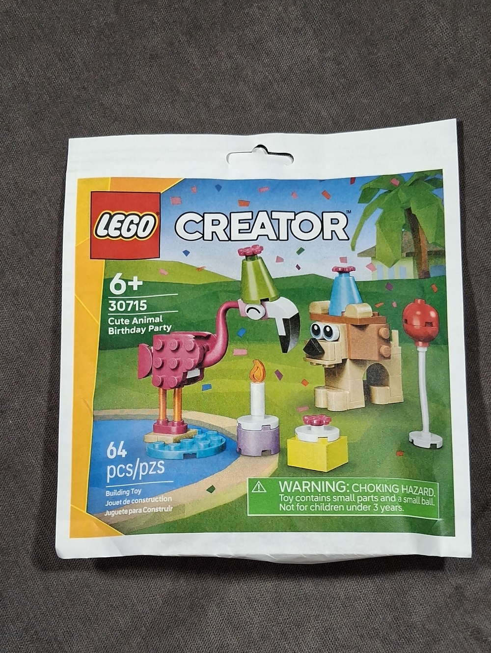 LEGO Creator Cute Animal Birthday Party 30715 64 Pieces Age 6+ NEW